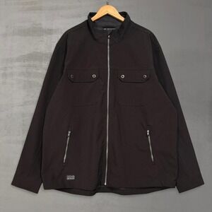Dri Duck Softshell Tech Jacket Black Full Zip Utility Workwear 2XL